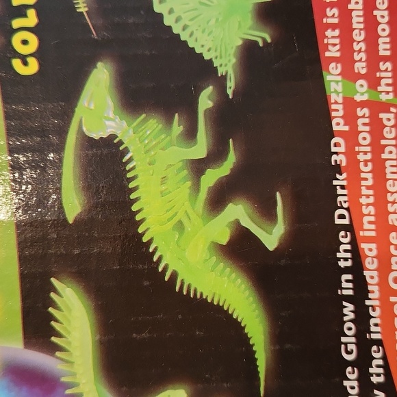 Dinosaur World Flap Book (EUC) & 1 Glow in the dark 3D-Puzzle (new) - Picture 15 of 16